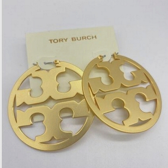 Tory Burch Jewelry - NWOT Tory BurchTory Burch Women's Gold Miller Large Hoops Earrings